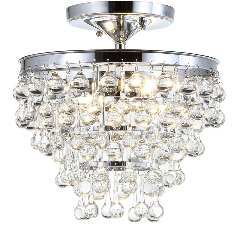 Toronto Metal/Crystal LED Flush Mount