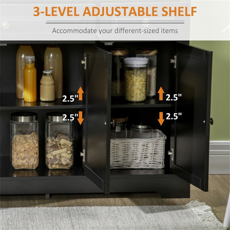 Durable Kitchen Storage Cabinet &ndash; Stylish Pantry Cupboard for Kitchen or Laundry image number 4