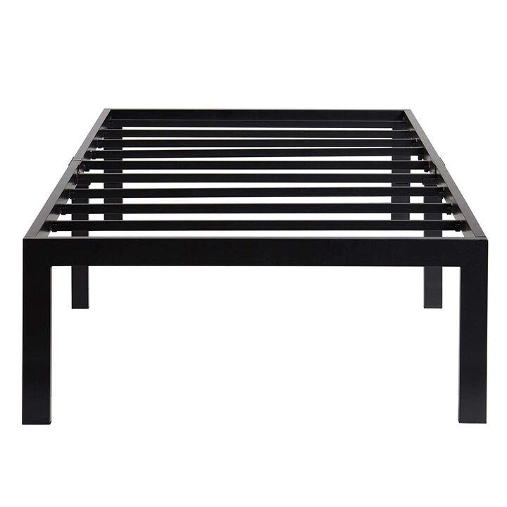 Hivvago Twin 18-inch High Heavy Duty Black Metal Platform Bed Frame