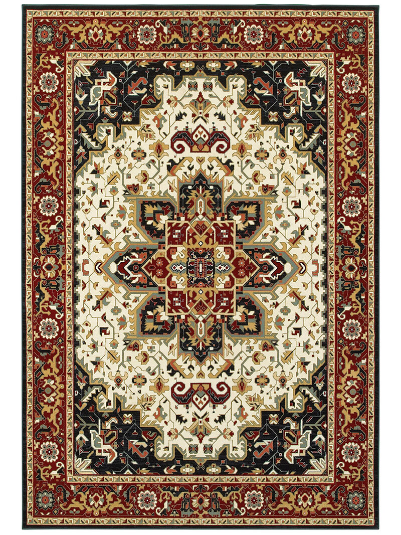 Kashan 3'10" x 5'5" Red Rug