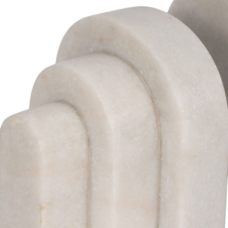 Marble Layered Arches Bookends image number 3