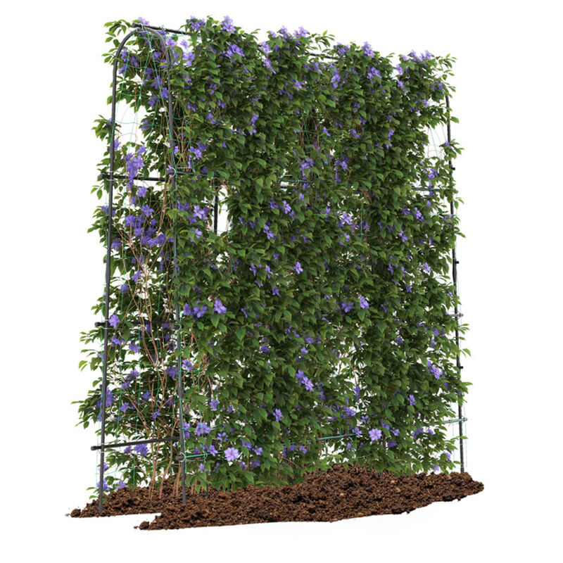 Metal Garden Arched Trellis, Durable Outdoor Arbor for Roses, Vines, and Garden Decor image number 1
