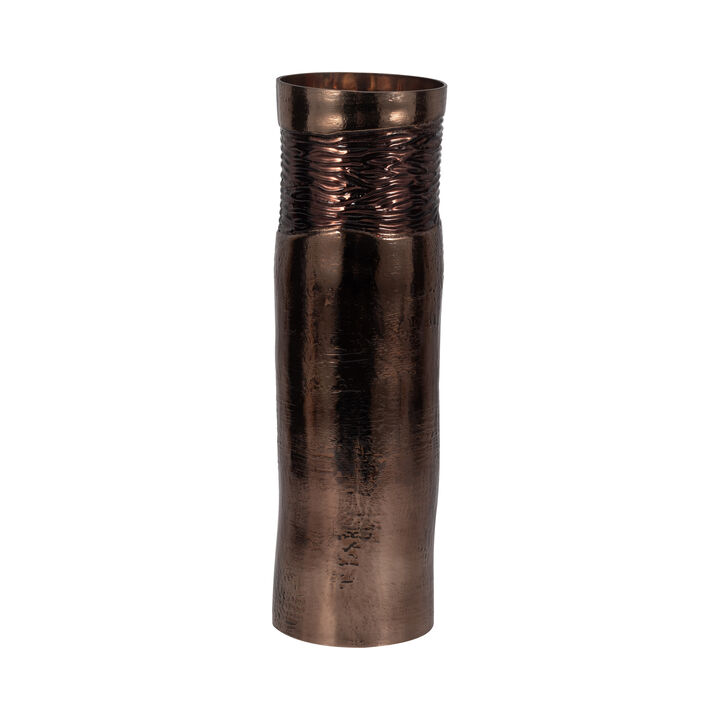 Glass 18" Textured Enamel Vase