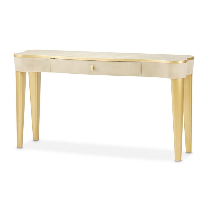 Michael Amini La Terrazza Console Table - Silver Mist