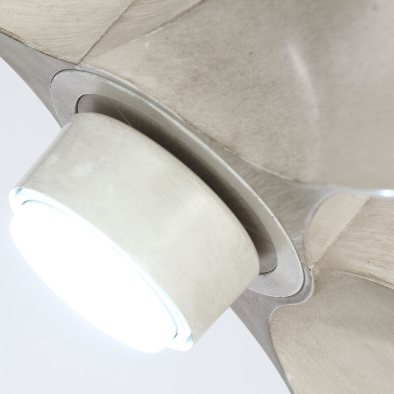 28" Modern White Propoller LED Ceiling Fan with Remote Control