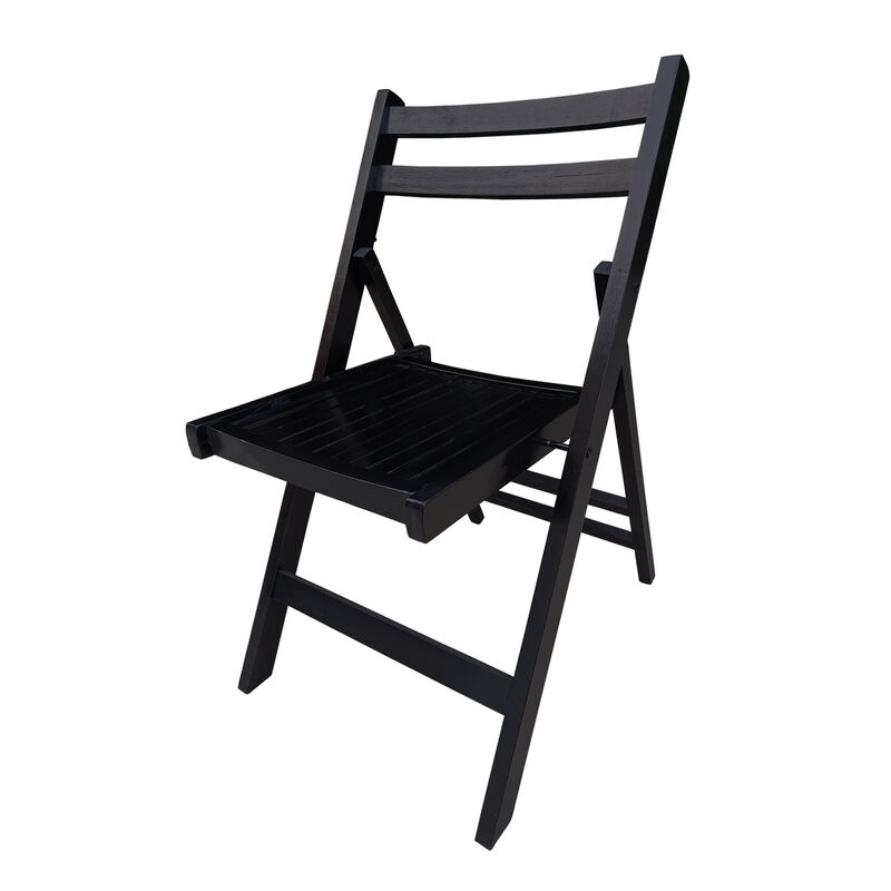 Streamdale Folding Slatted Event Chair Set of 4 image number 4