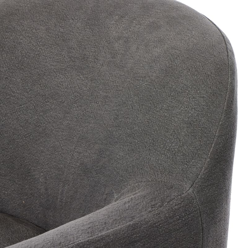 Lowell Broadway Denim Slipcover Swivel Chair