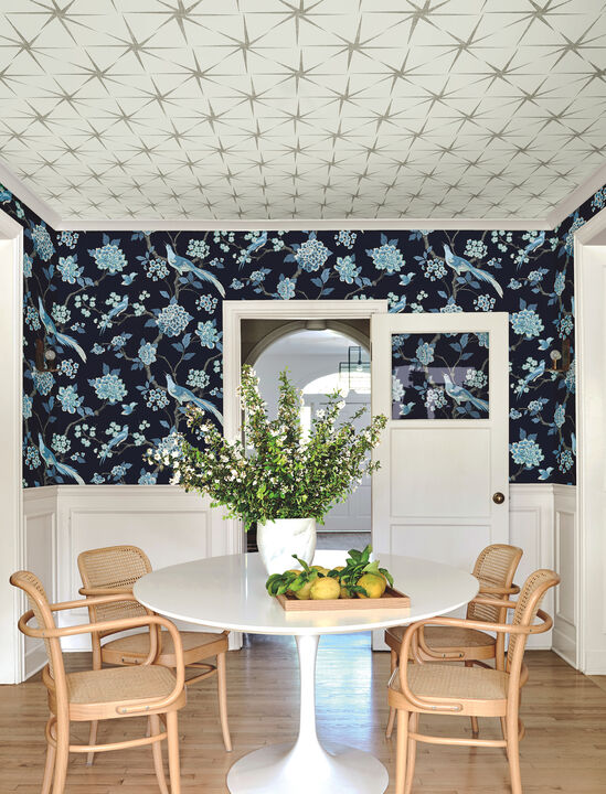 Fanciful Navy Wallpaper