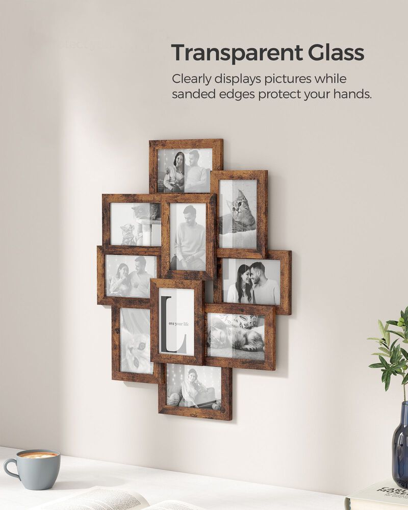 4x6 Photo Collage Frame Set for Wall Decor Multi Picture Display image number 5