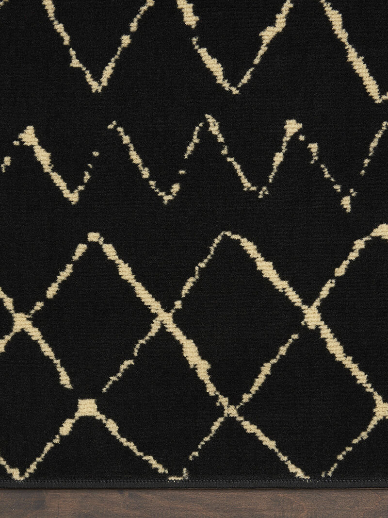 Grafix GRF04 Black 2'3" x 7'6" Rug