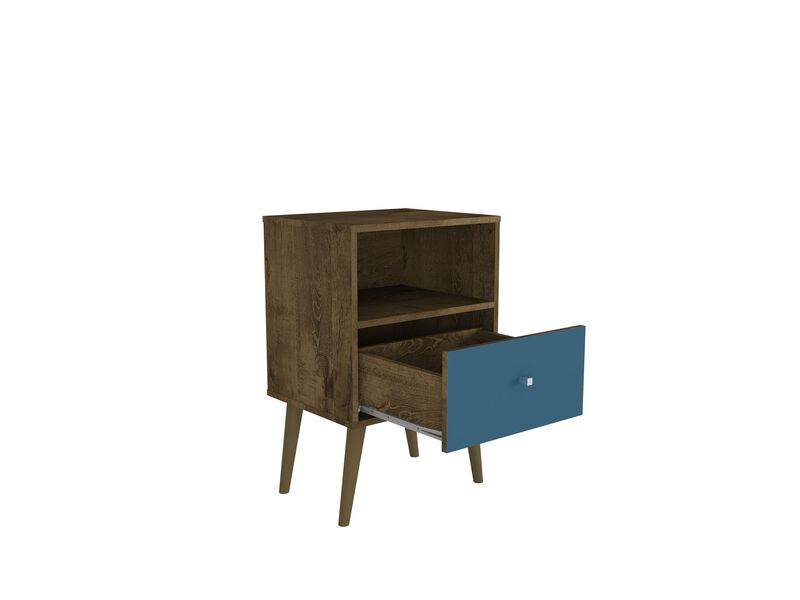 Liberty 1.0 Nightstand in Brown and Blue