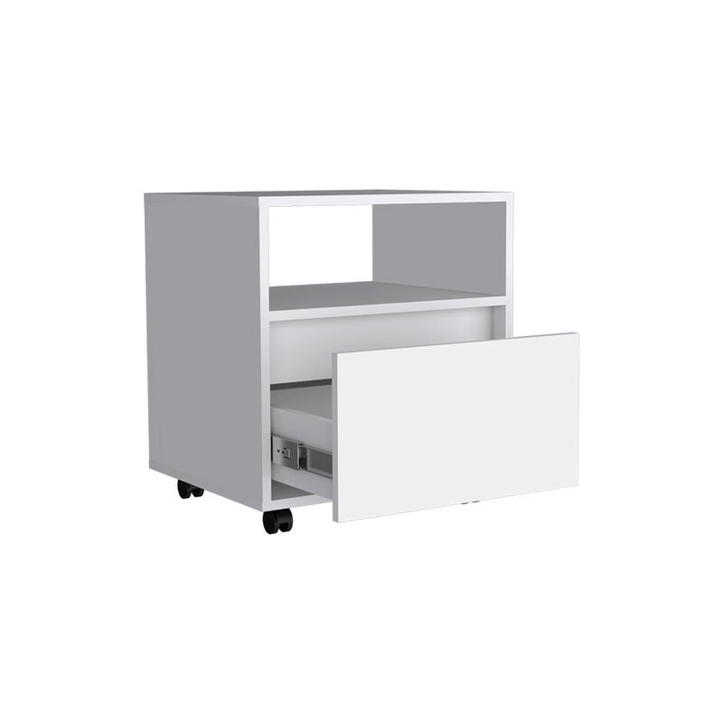 Nightstand Munyochi, Bedroom, White