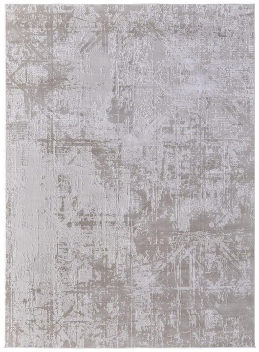 HomeRoots Abstract Distressed Area Rug