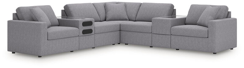 Modmax 7-Piece Balanced Sectional with Audio and Storage Consoles image number 0