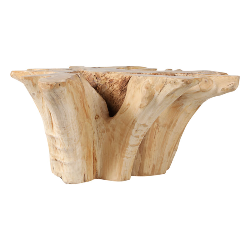 43" Teak Wood Coffee Table, Natural image number 3