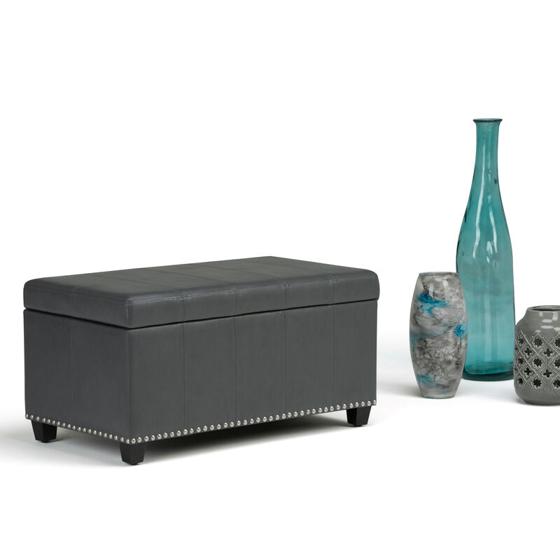 Simpli Home Amelia Storage Ottoman Bench image number 3