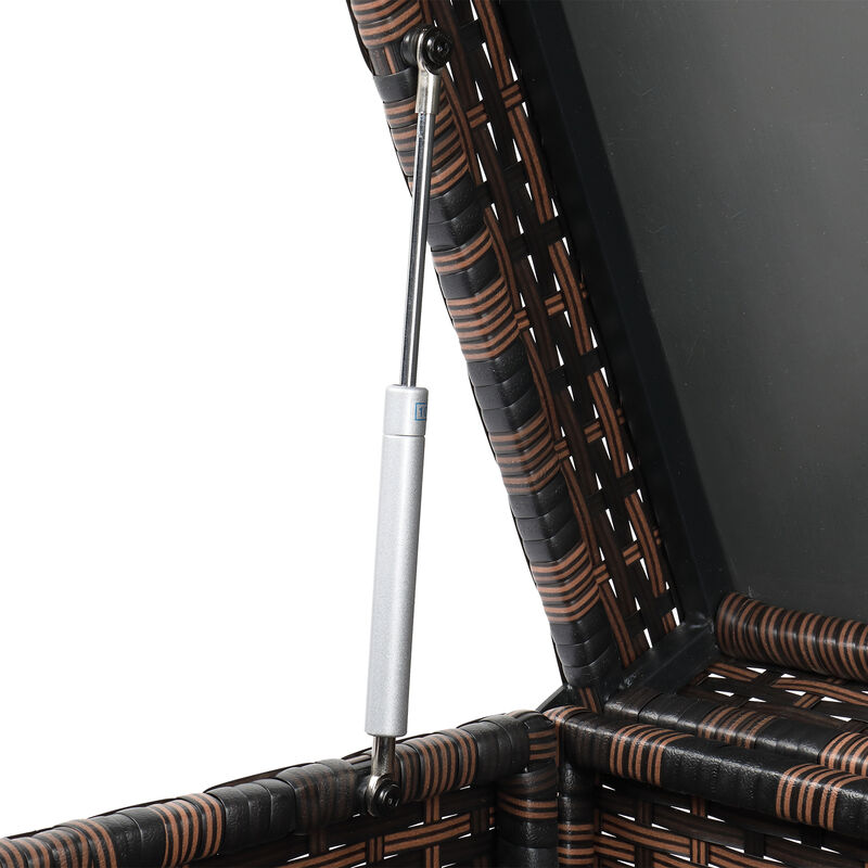 Practical Gradient Outdoor Storage Box &ndash; Deck Box for Patio, Backyard, and Garden Storage