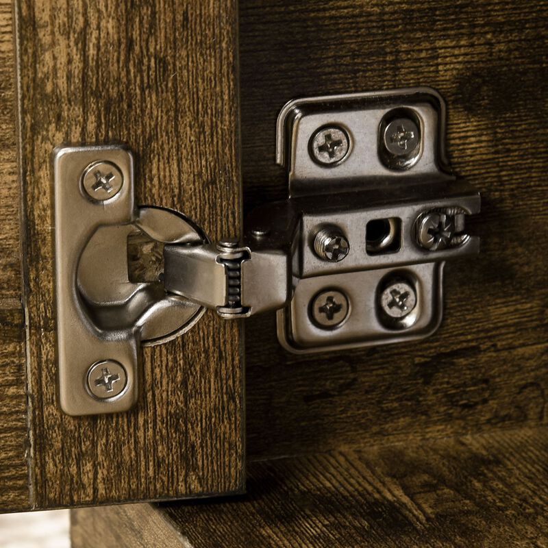 Rustic Brown Living Room Table: Vintage Coffee Table with Storage