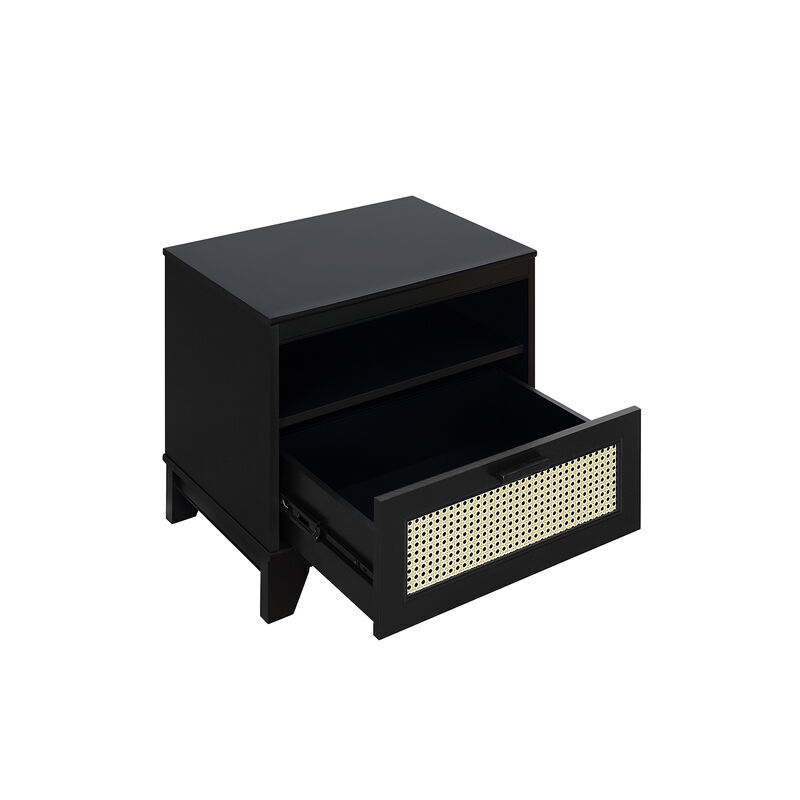 Chrystie Black Nightstand (Set of 2) image number 15