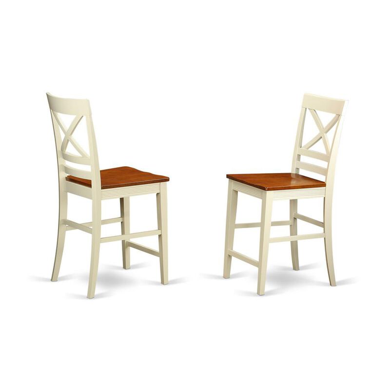 East West Furniture 3  Pc  counter  height  pub  set-pub  Table  and  2  counter  height  Chairs