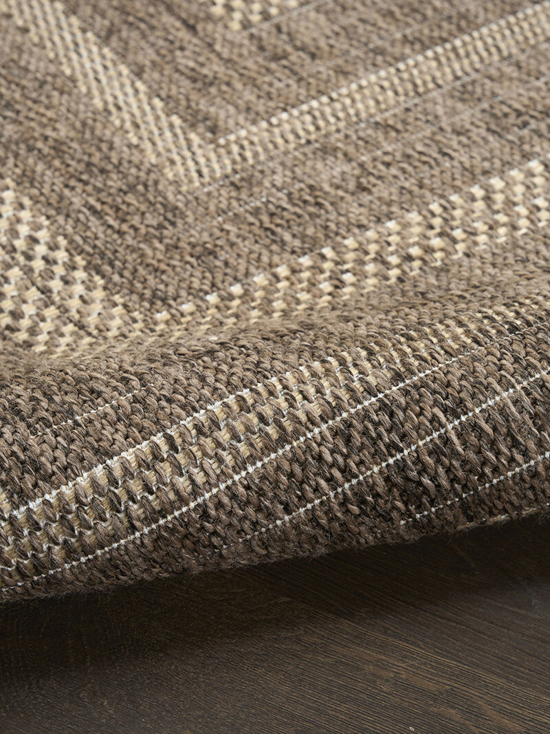 Tulum TLM04 Brown 8' x Round Rug