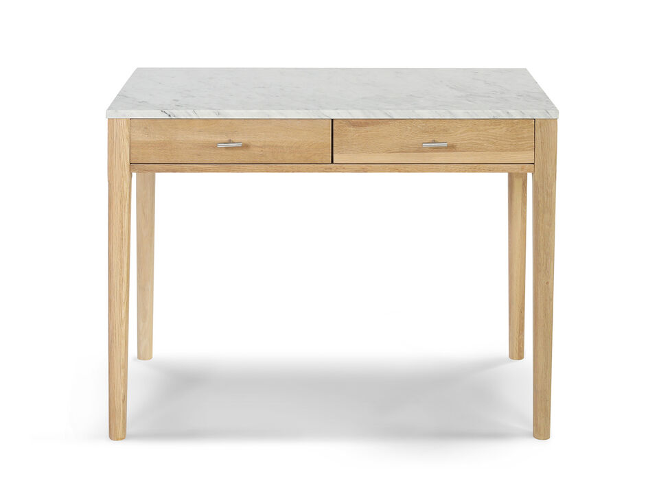 Meno 36" Rectangular Italian Carrara Console Table