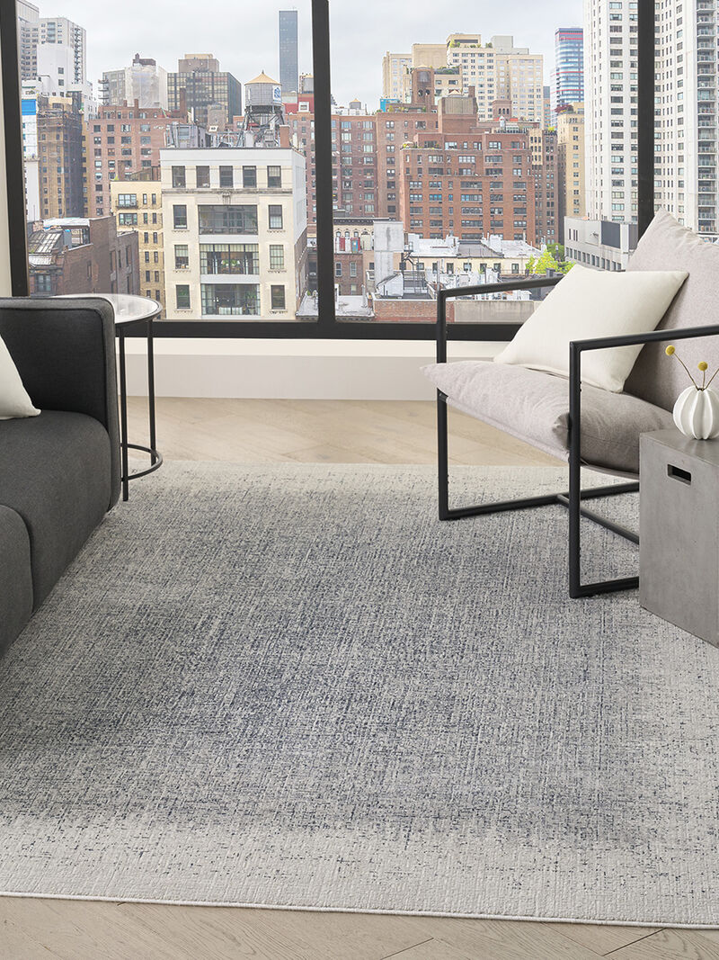 Grand Street GRN03 Ivory/Blue 9' x 12' Rug