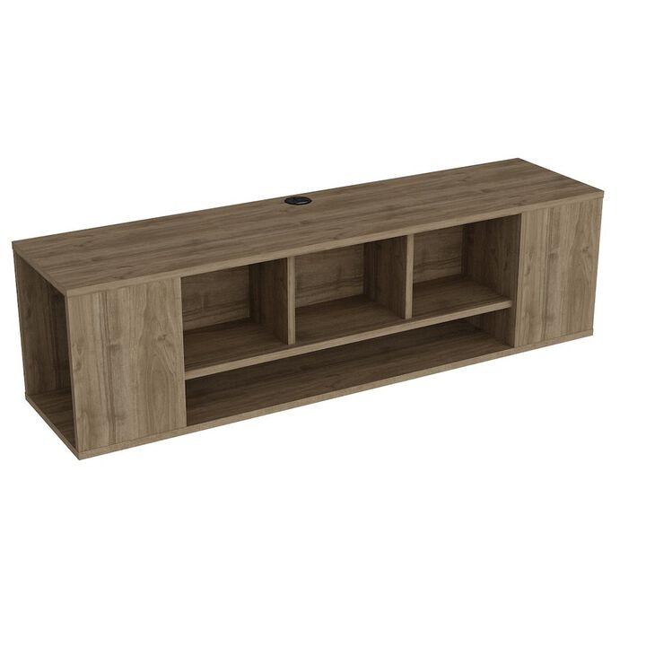Decorotika Paldi Floating Tv Stand-Oud Oak