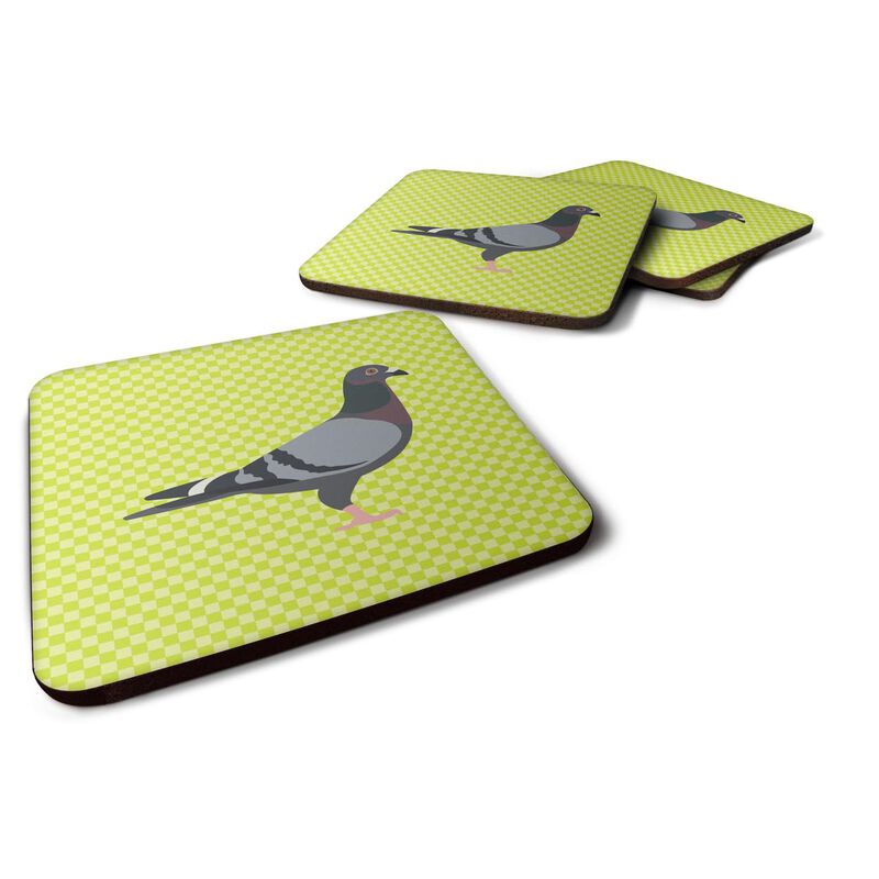 Caroline's Treasures Racing Pigeon Green Decorative coasters, 3.5, Multicolor