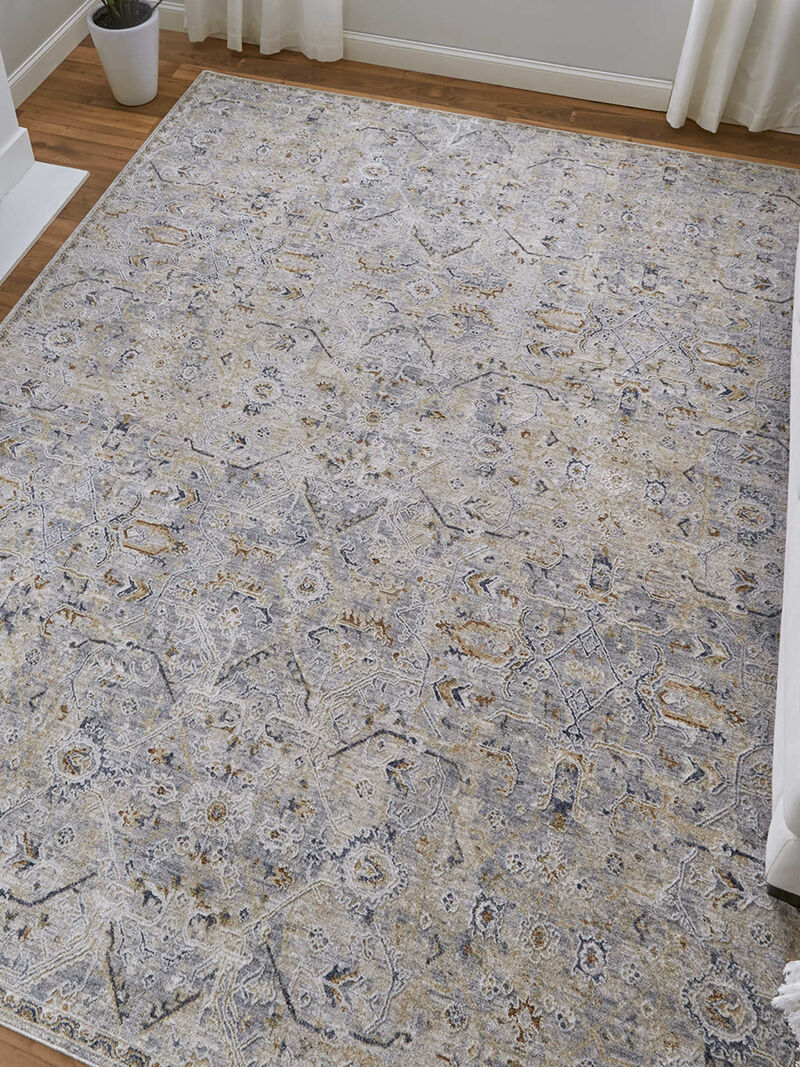 Pasha 39M6F 7'10" x 10'3" Ivory/Blue/Tan Rug