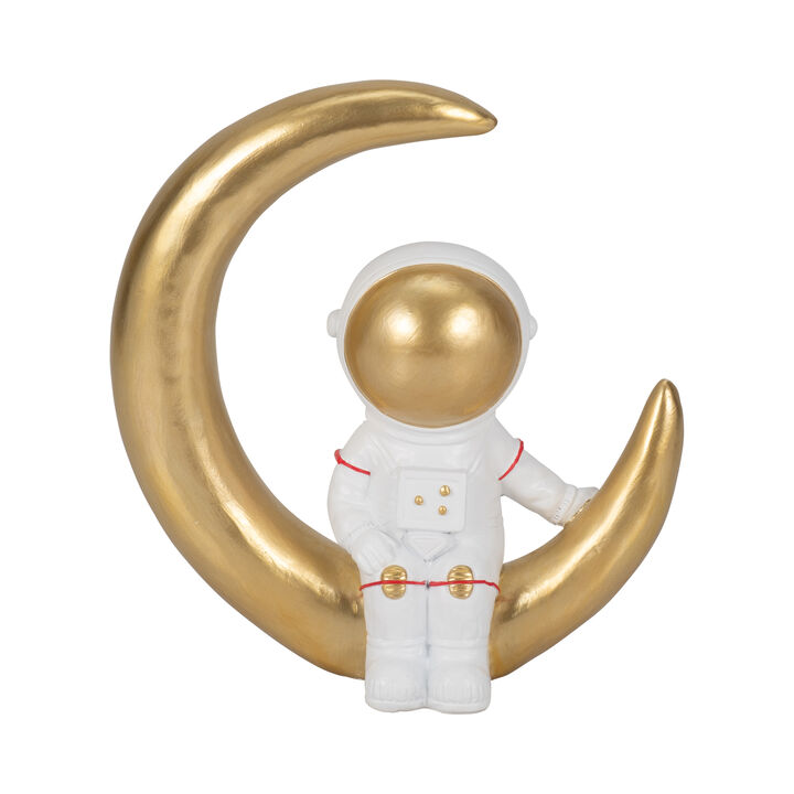 7" Space Man On Crescent Moon
