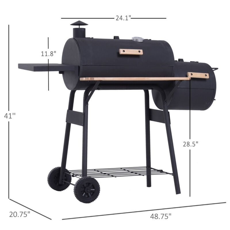 Portable Charcoal BBQ Grill Compact Outdoor Barbecue for Camping, Picnics image number 2