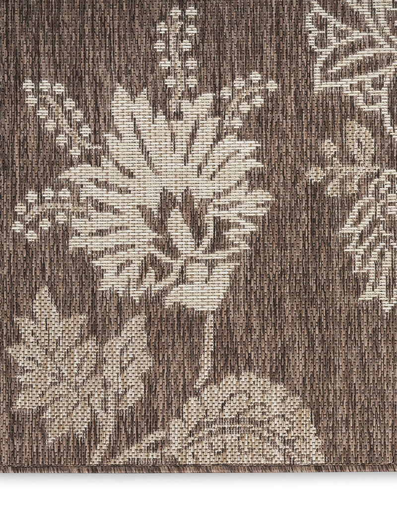 Garden Oasis GOA03 Mocha 5' x 7' Rug