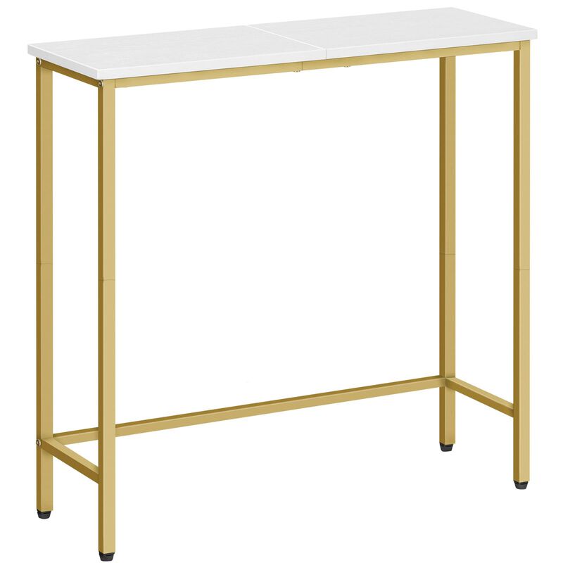 Narrow Entryway Console Table with Space-Saving Design-Gold image number 0