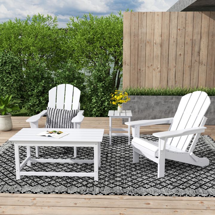 WestinTrends 4-Piece Outdoor Paio Adirondack Conversation Seating Set