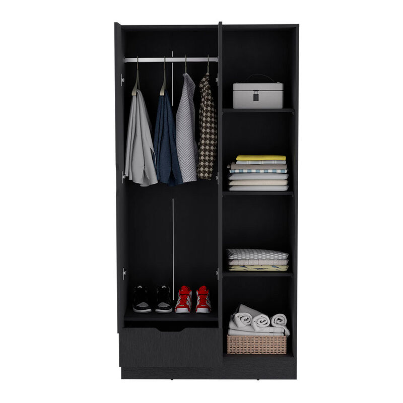 Armoire Dover, Bedroom, Black
