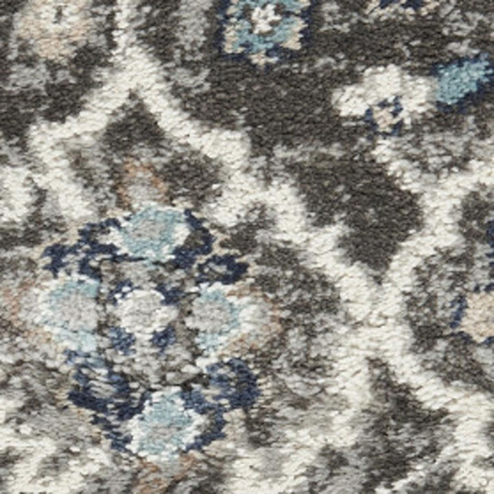 HomeRoots Floral Power Loom Area Rug