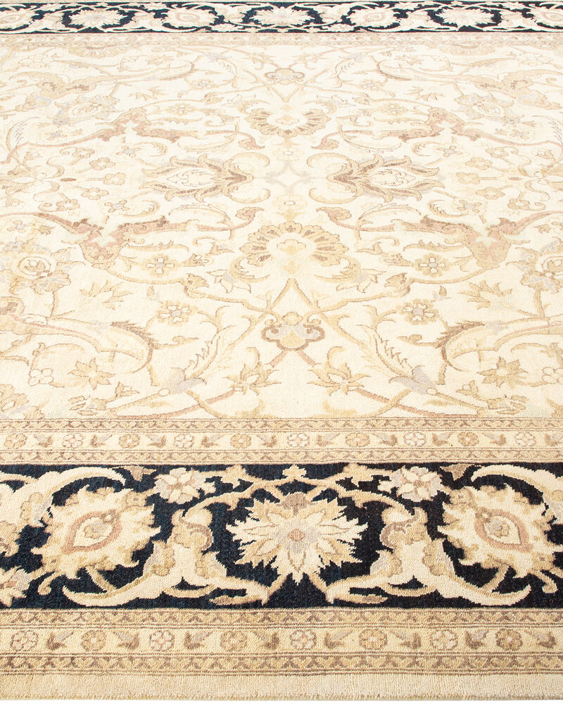 Eclectic, One-of-a-Kind Hand-Knotted Area Rug  - Ivory, 8' 1" x 10' 6"