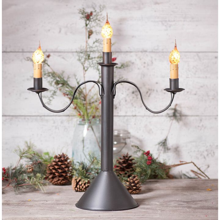 Irvin's Country Tinware 3 Light Accent Light In Smokey Black