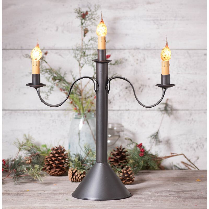 Irvin's Country Tinware 3 Light Accent Light In Smokey Black image number 1
