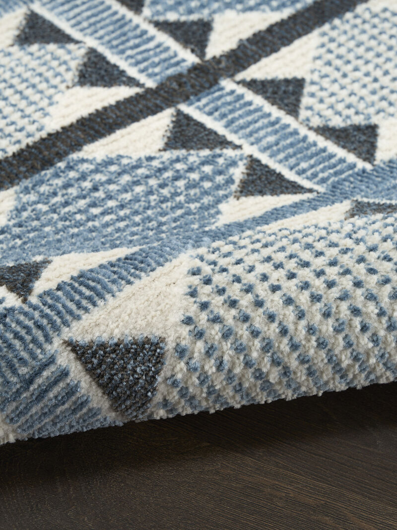 Nordic NRC06 Blue 8' x 10' Rug