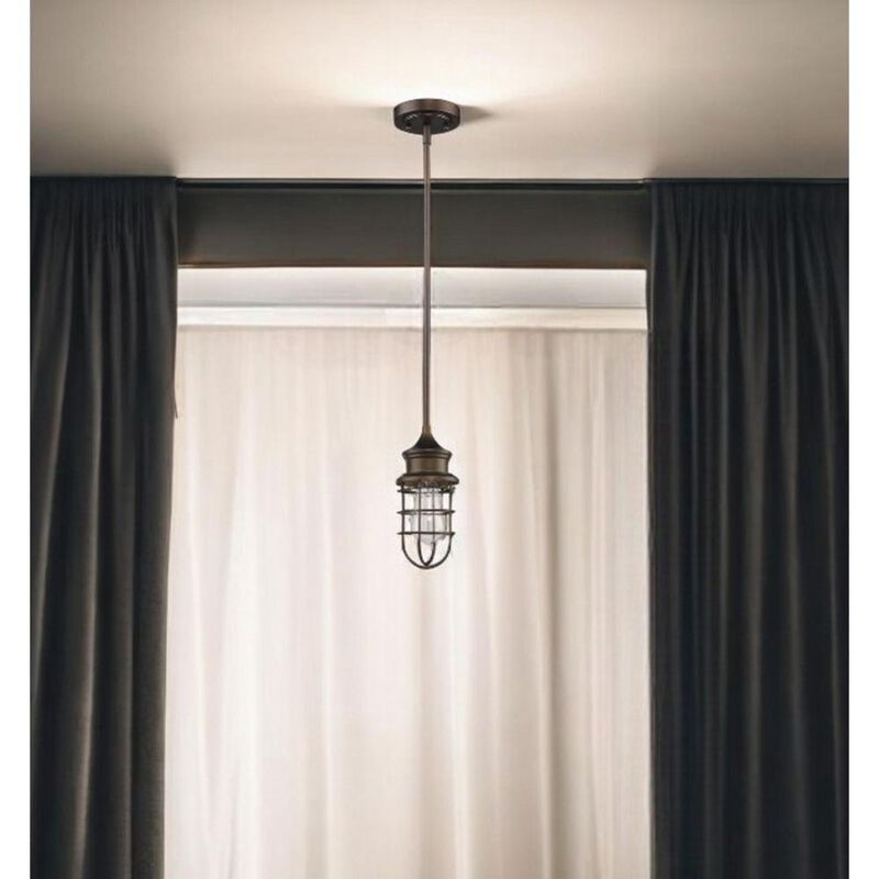 Hivvago Bronze Lantern Metal Dimmable Ceiling Light With Bronze Shades