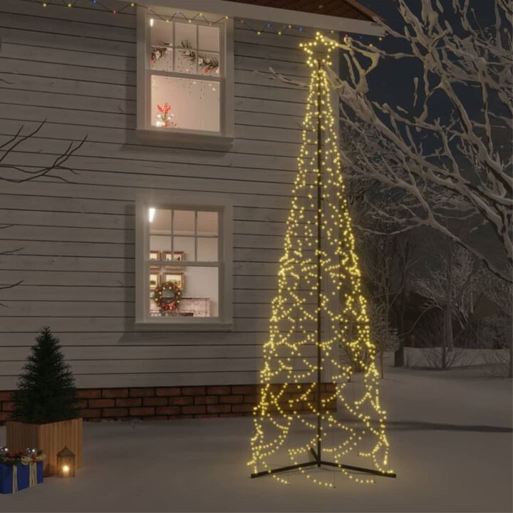 vidaXL Christmas Cone Tree Warm White 500 LEDs 39.4"x118.1"