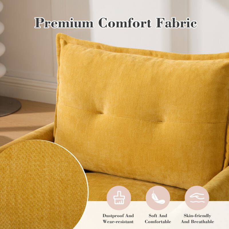 Secra Modern Chenille Swivel Accent Chair image number 5