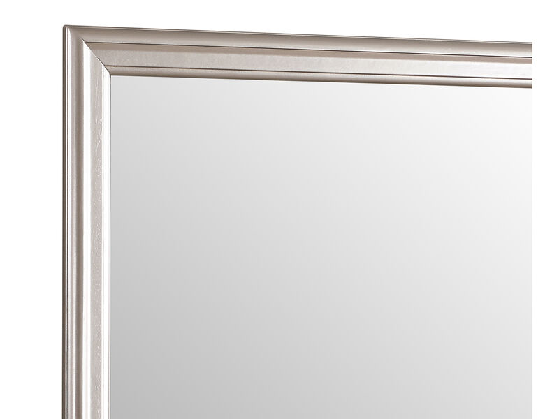 Lorana 38 in. x 38 in. Modern Square Framed Dresser Mirror