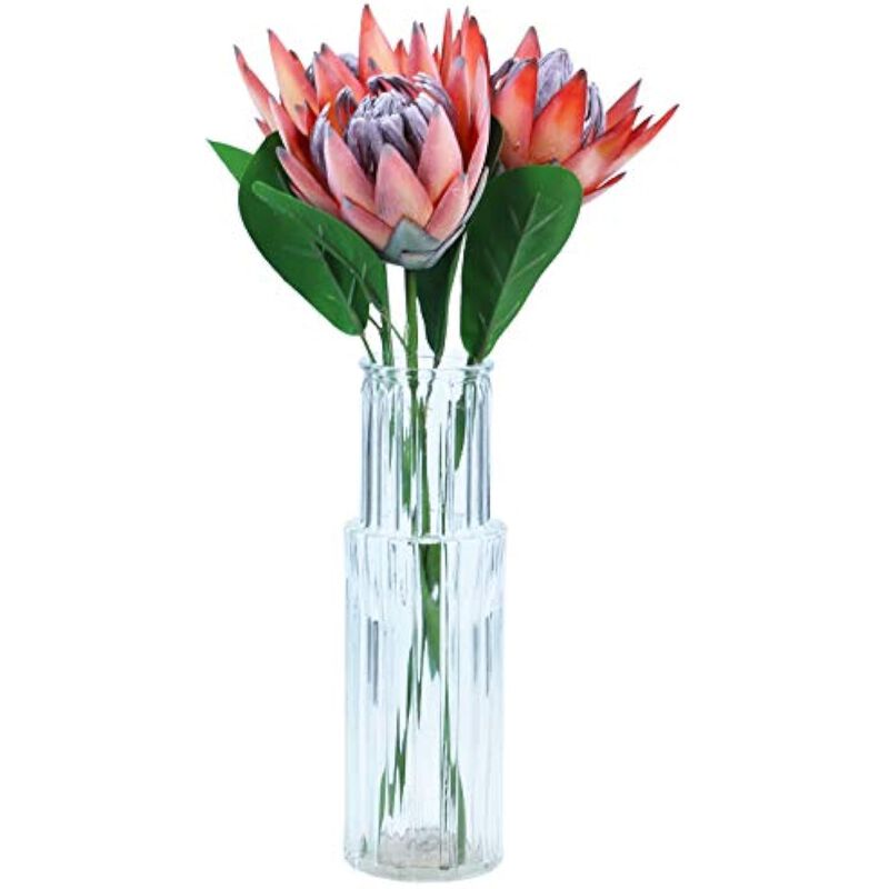 3 Piece Orange Artificial Flowers Wedding Centerpiece Decor image number 3
