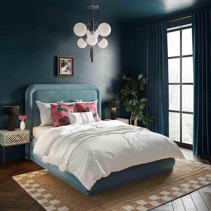 Briella Velvet Bed image number 1