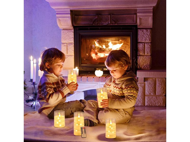 Flickering Flameless Candles Battery Operated image number 5