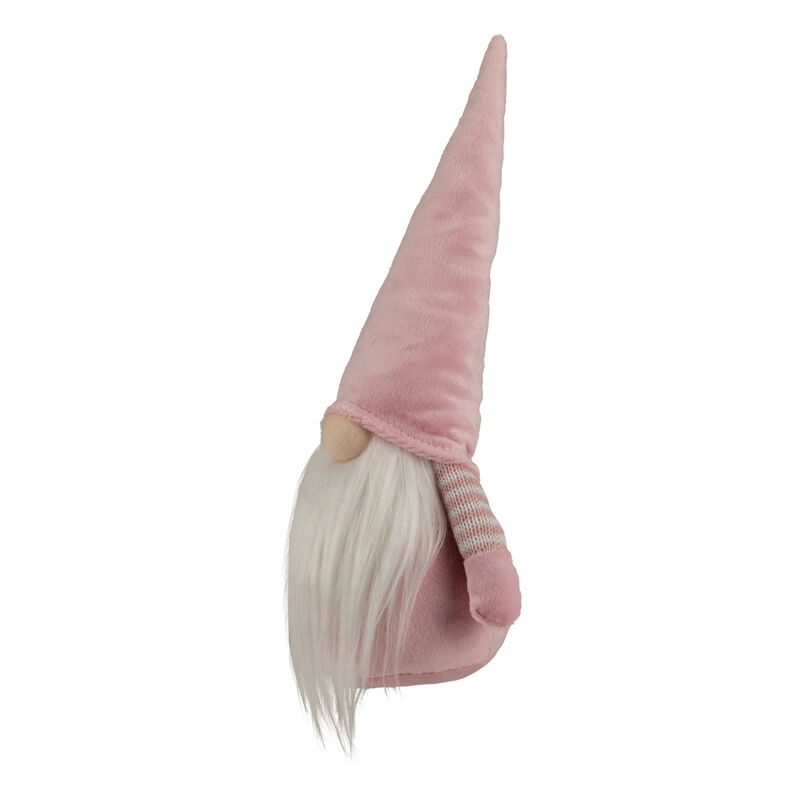 12" Pink and White Spring Gnome