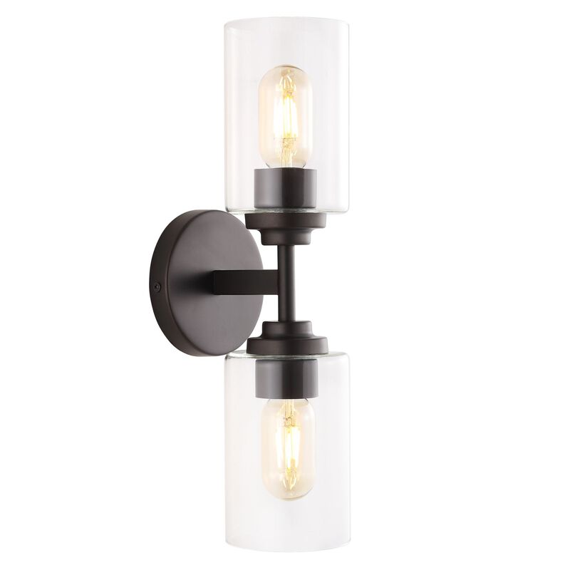 Juno Farmhouse Industrial Iron Cylinder LED Sconce